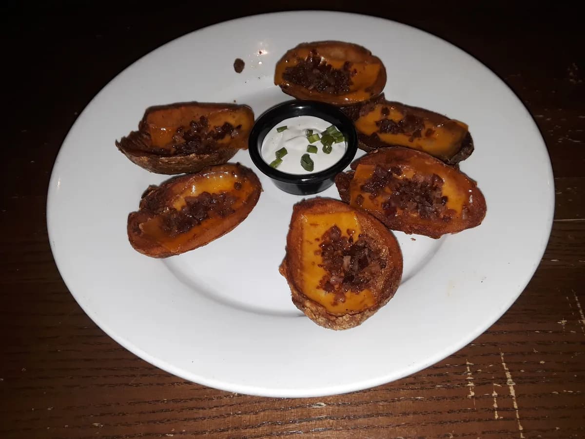 Batata rústica com bacon